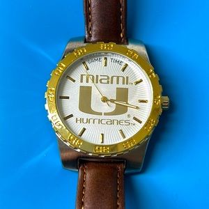 🖤MIAMI HURRICANES GAME TIME wrist watch